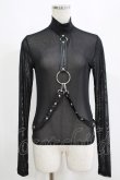 画像1: KILL STAR / Mock Widow Mesh Top XS ブラック H-25-05-03-1048-SL-TO-KB-ZH (1)