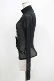 画像2: KILL STAR / Mock Widow Mesh Top XS ブラック H-25-05-03-1048-SL-TO-KB-ZH (2)