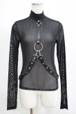 画像1: KILL STAR / Mock Widow Mesh Top XS ブラック H-25-05-03-1050-SL-TO-KB-ZH (1)