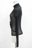 画像2: KILL STAR / Mock Widow Mesh Top XS ブラック H-25-05-03-1050-SL-TO-KB-ZH (2)
