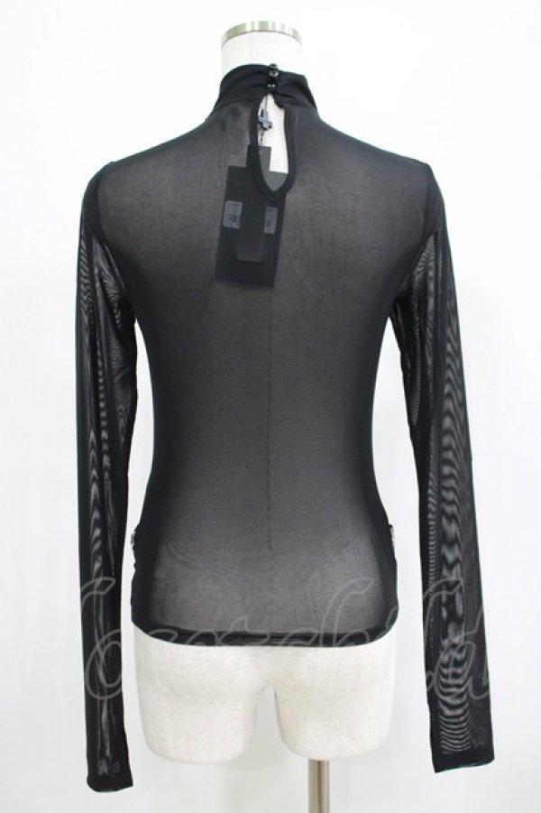 画像3: KILL STAR / Mock Widow Mesh Top XS ブラック H-25-05-03-1050-SL-TO-KB-ZH (3)