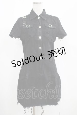 画像: KILL STAR / Ree-Vival Denim Dress S ブラック H-25-05-03-1006-SL-OP-KB-ZI