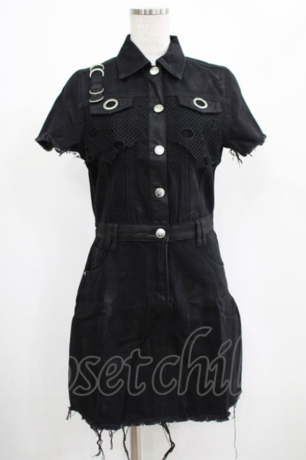 画像1: KILL STAR / Ree-Vival Denim Dress S ブラック H-25-05-03-1006-SL-OP-KB-ZH (1)