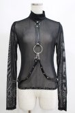 画像1: KILL STAR / Mock Widow Mesh Top S ブラック H-25-05-03-1053-SL-TO-KB-ZH (1)
