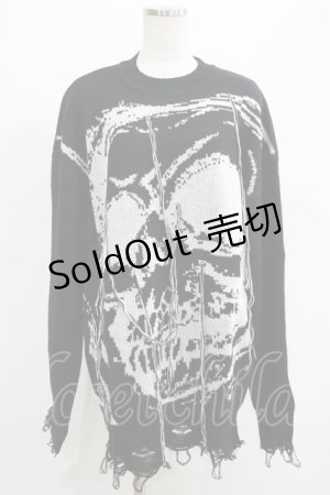 画像: KILL STAR / Ruined Relic Knit Sweater XS ブラック H-25-05-03-1054-SL-TO-KB-ZH