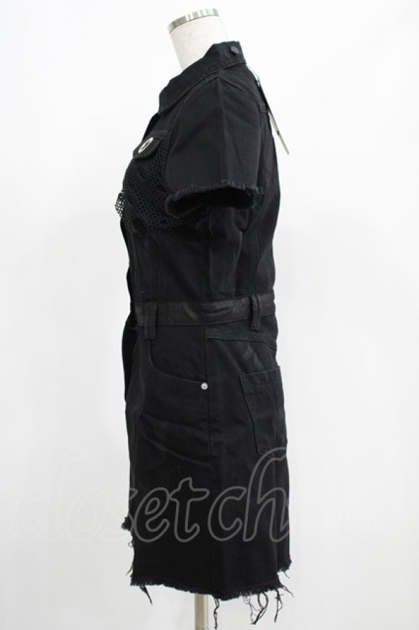 画像2: KILL STAR / Ree-Vival Denim Dress S ブラック H-25-05-03-1006-SL-OP-KB-ZH (2)