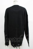 画像3: KILL STAR / Ruined Relic Knit Sweater XS ブラック H-25-05-03-1057-SL-TO-KB-ZH (3)