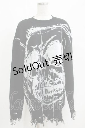 画像: KILL STAR / Ruined Relic Knit Sweater XS ブラック H-25-05-03-1059-SL-TO-KB-ZH