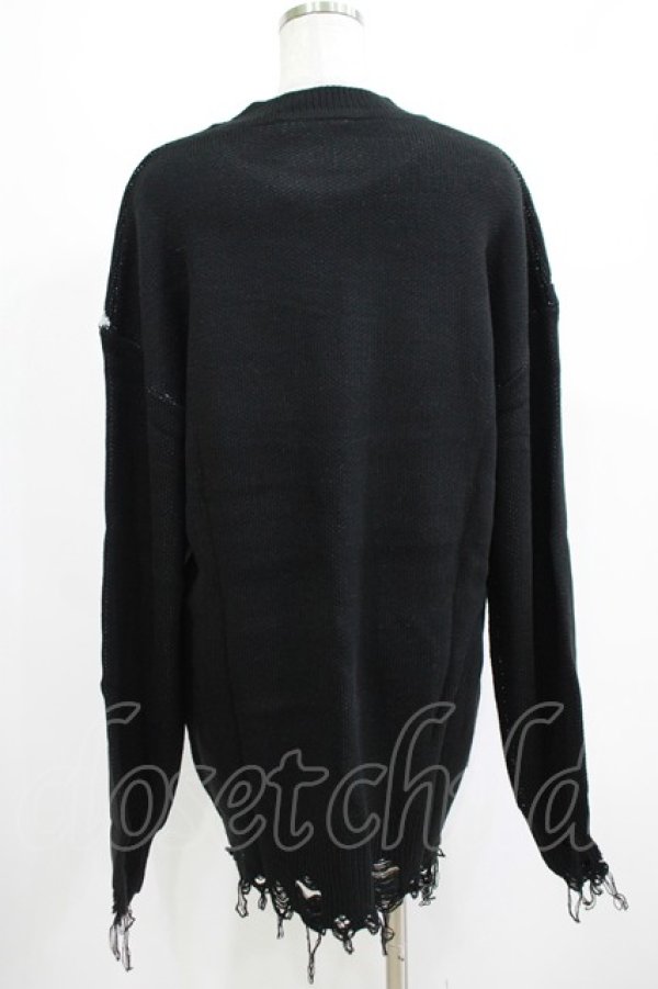 画像3: KILL STAR / Ruined Relic Knit Sweater XS ブラック H-25-05-03-1061-SL-TO-KB-ZH (3)