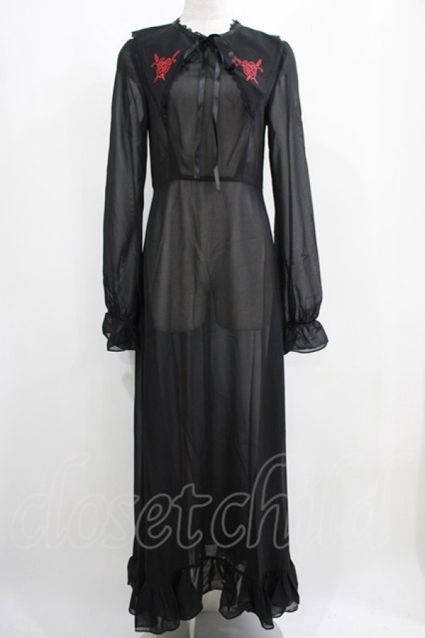 画像1: KILL STAR / Miss Thumberina Maxi Dress XS ブラック H-25-05-03-1007-SL-OP-KB-ZI (1)