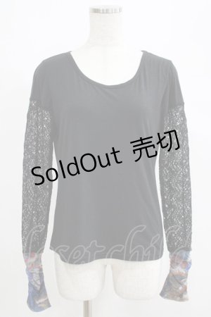 画像: Qutie Frash / メッシュ切替インナーT  黒 H-25-05-03-1064-QU-TO-KB-ZH