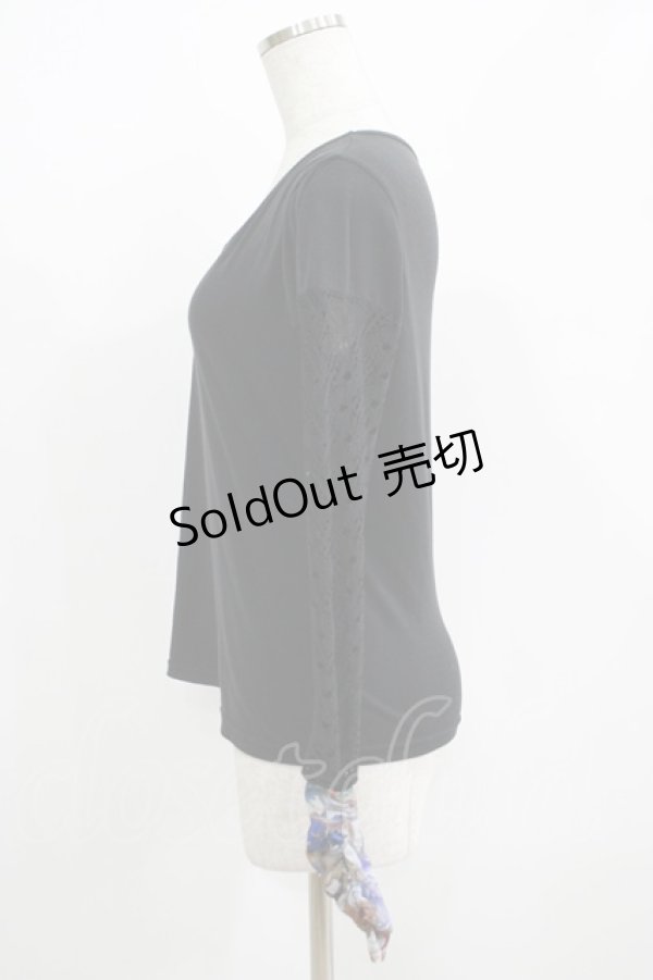 画像2: Qutie Frash / メッシュ切替インナーT  黒 H-25-05-03-1064-QU-TO-KB-ZH (2)