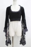 画像1: Qutie Frash / メッシュ着物袖トップス  黒 H-25-05-03-1066-QU-TO-KB-ZH (1)