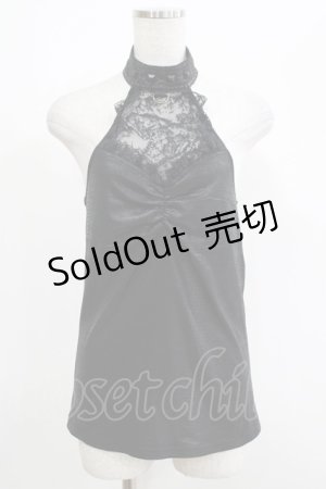 画像: Qutie Frash / ホルターキャミ  黒 H-25-05-03-1071-QU-TO-KB-ZH