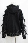 画像3: Candy Stripper / RIBBON SWEAT HOODIE 2 ブラック H-25-05-03-1012-PU-TO-KB-ZH (3)