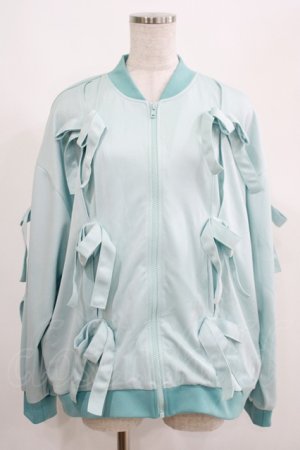 画像: Candy Stripper / IMMATURE RIBBON BLOUSON  ライトブルー H-25-05-03-1013-PU-JA-KB-ZH