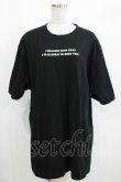 画像1: Candy Stripper / DIALOGUE TEE  ブラック H-25-05-03-1015-PU-TO-KB-ZH (1)