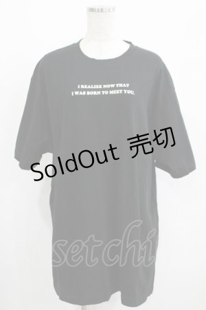 画像: Candy Stripper / DIALOGUE TEE  ブラック H-25-05-03-1015-PU-TO-KB-ZH