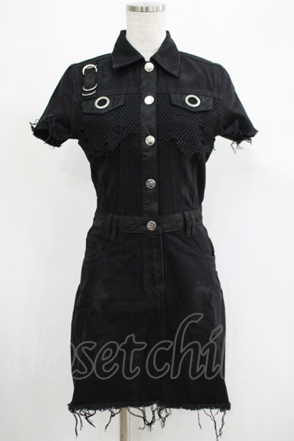 画像1: KILL STAR / Ree-Vival Denim Dress XS ブラック H-25-05-03-1002-SL-OP-KB-ZH (1)