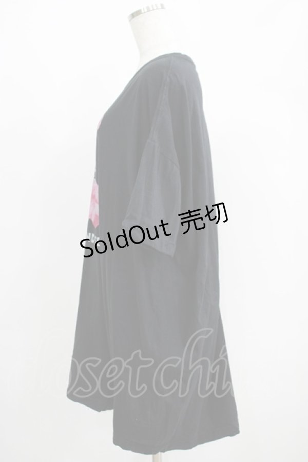 画像2: Candy Stripper / HIDE AND SEEK BIG BIG Tシャツ  黒 H-25-05-03-1017-PU-TO-KB-ZH (2)