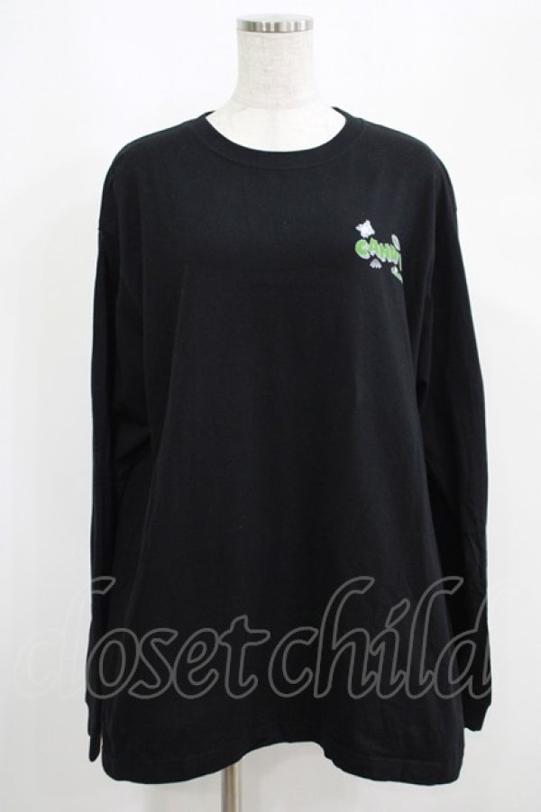 画像1: Candy Stripper / 8bit　L/S TEE  黒 H-25-05-03-1018-PU-TO-KB-ZH (1)