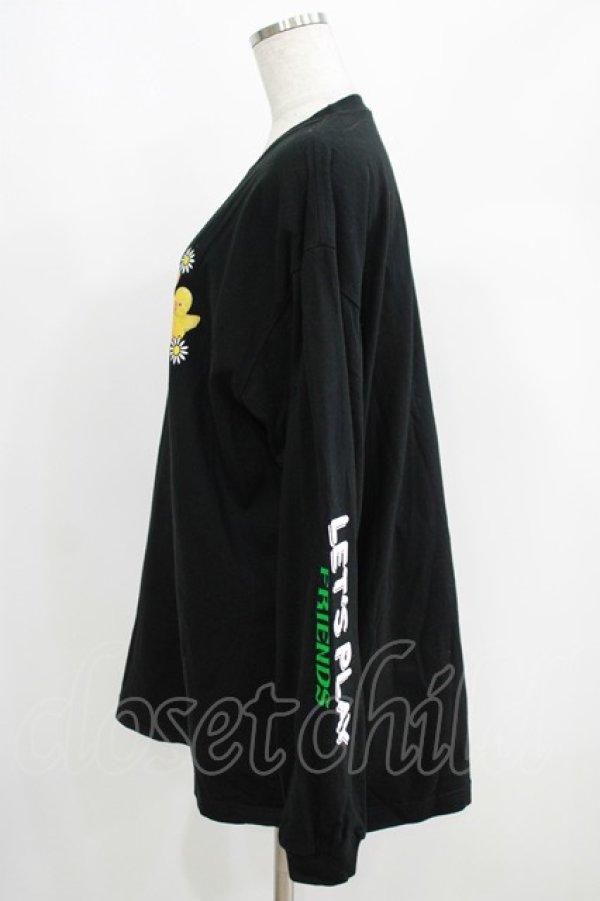 画像2: Candy Stripper / LET'S PLAY FRIENDS L/S TEE 2 ブラック H-25-05-03-1019-PU-TO-KB-ZH (2)