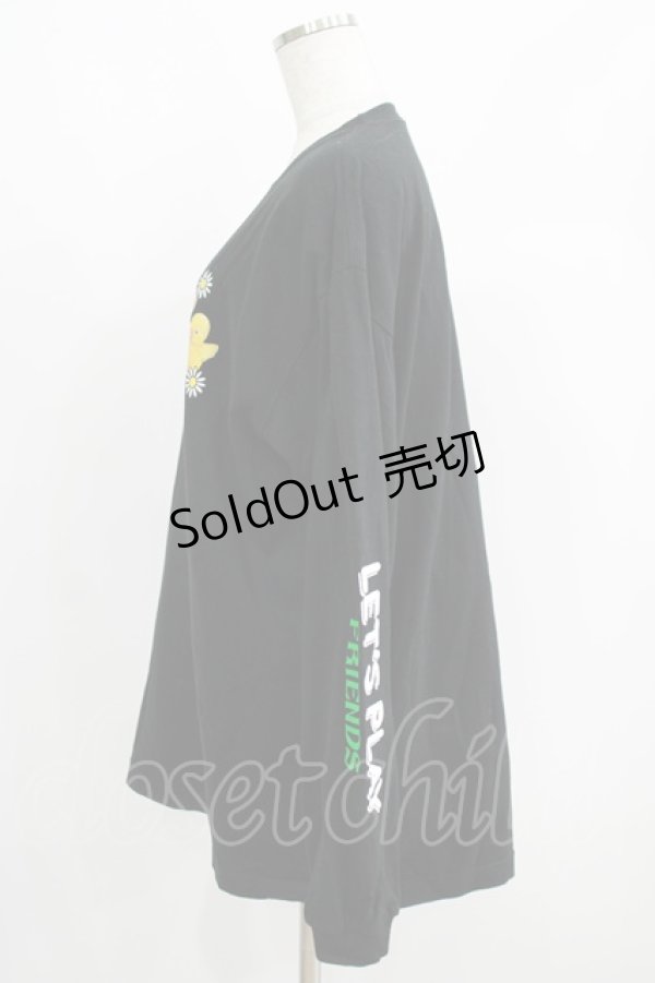 画像2: Candy Stripper / LET'S PLAY FRIENDS L/S TEE 2 ブラック H-25-05-03-1019-PU-TO-KB-ZH (2)