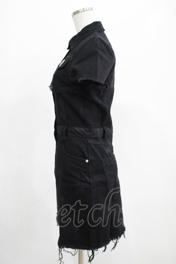 画像2: KILL STAR / Ree-Vival Denim Dress XS ブラック H-25-05-03-1002-SL-OP-KB-ZH (2)