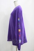 画像2: Candy Stripper / EVANGELION 8BIT L/S TEE 2 パープル H-25-05-03-1020-PU-TO-KB-ZH (2)