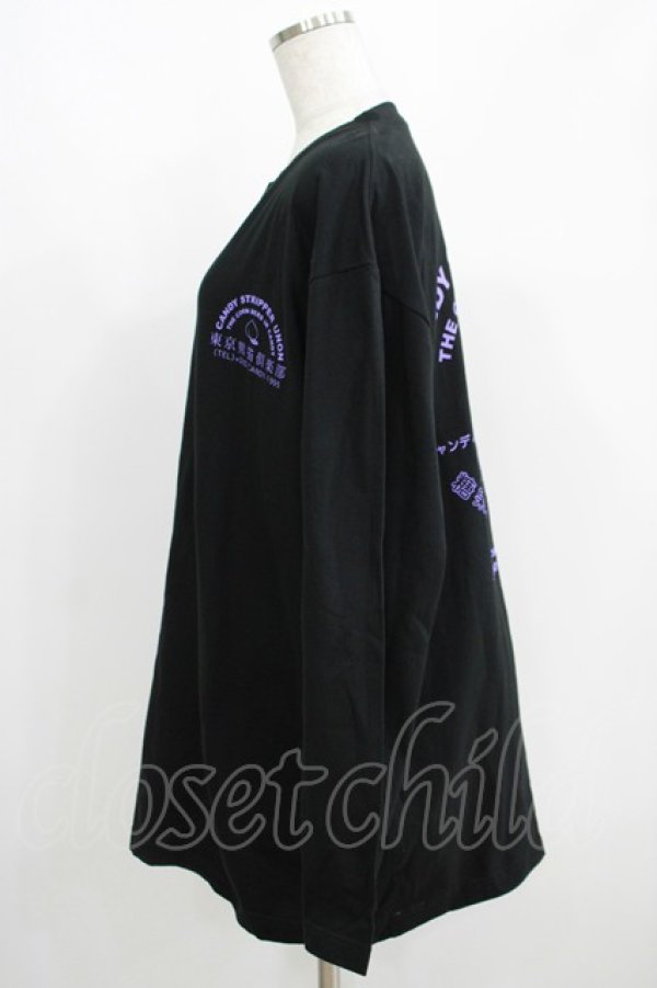 画像2: Candy Stripper / TOKYO PANDA CLUB L/S TEE 2 ブラック H-25-05-03-1021-PU-TO-KB-ZH (2)