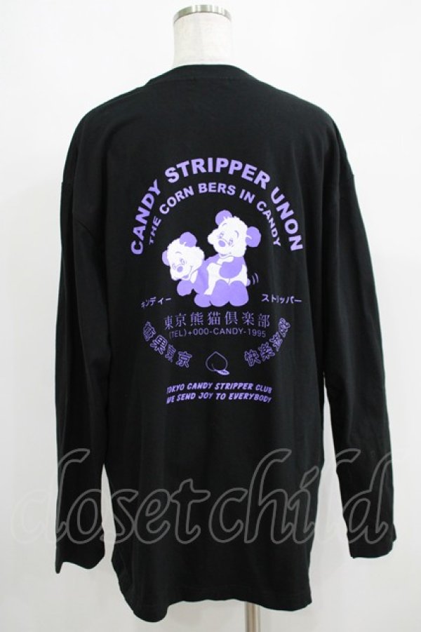 画像3: Candy Stripper / TOKYO PANDA CLUB L/S TEE 2 ブラック H-25-05-03-1021-PU-TO-KB-ZH (3)