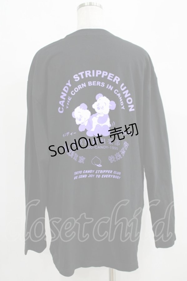 画像3: Candy Stripper / TOKYO PANDA CLUB L/S TEE 2 ブラック H-25-08-26-023-PU-TO-KB-ZH (3)