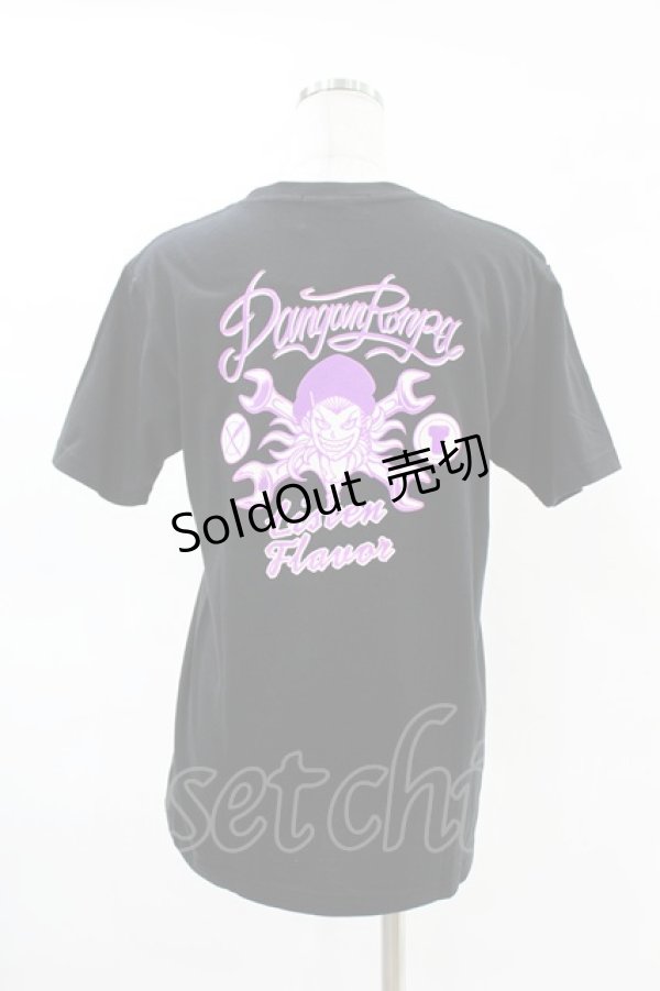画像2: LISTEN FLAVOR / 左右田和一のモーターTシャツ M 黒 H-25-05-04-039-PU-TO-KB-ZH (2)
