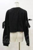 画像2: KILL STAR / Ray Crop Sweater XXL ブラック H-25-05-04-1049-SL-TO-KB-ZH (2)