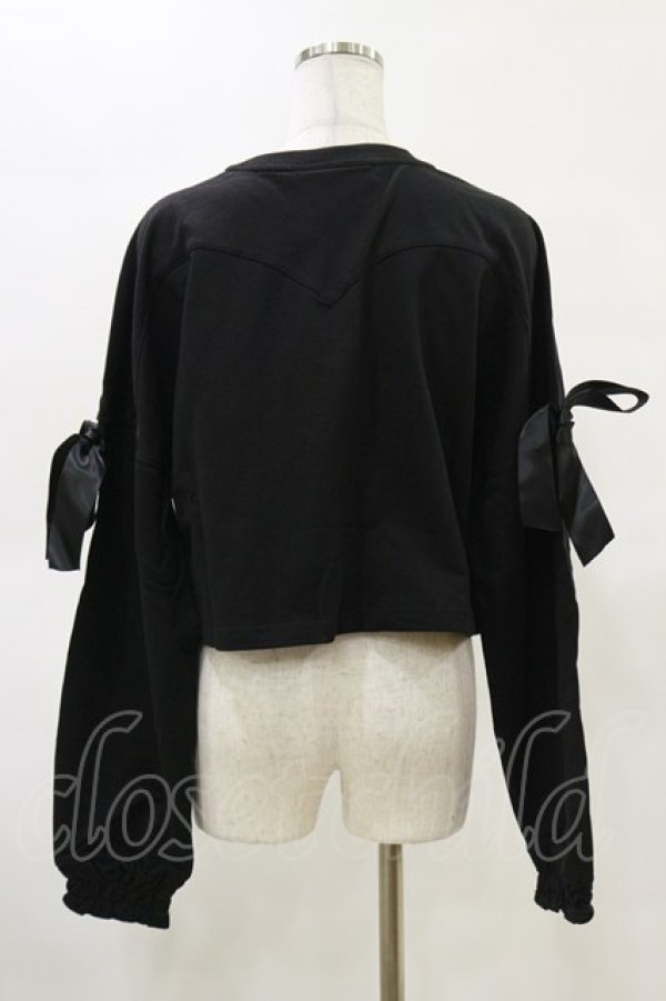 画像2: KILL STAR / Ray Crop Sweater XXL ブラック H-25-05-04-1049-SL-TO-KB-ZH (2)