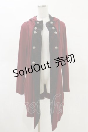 画像: ALGONQUINS / レース切替ナポレオンパーカー  ボルドー H-25-05-04-1023-AL-TO-KB-ZH