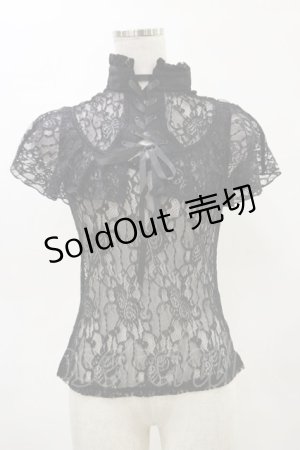 画像: KILL STAR / Sylvia Lace Top XS ブラック H-25-05-04-1025-SL-TO-KB-ZH