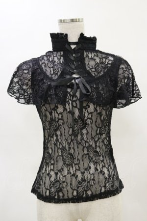 画像: KILL STAR / Sylvia Lace Top XS ブラック H-25-05-04-1027-SL-TO-KB-ZH
