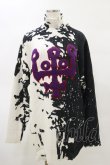 画像1: KILL STAR / Slime Time Knit Sweater XS 白×黒 H-25-05-04-1043-SL-TO-KB-ZH (1)