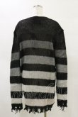 画像2: KILL STAR / Stripe Of Evil Cardigan XS ブラック H-25-05-04-1045-SL-TO-KB-ZH (2)