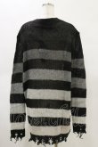 画像2: KILL STAR / Stripe Of Evil Cardigan XS ブラック H-25-05-04-1046-SL-TO-KB-ZH (2)