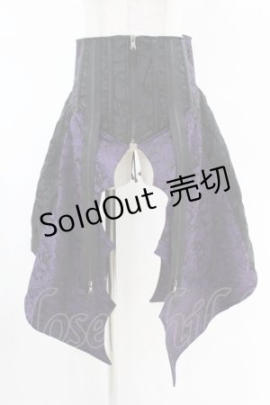 画像: Qutie Frash / 蝙蝠ラップコルセット  パープル H-25-05-04-010-QU-TO-KB-ZH