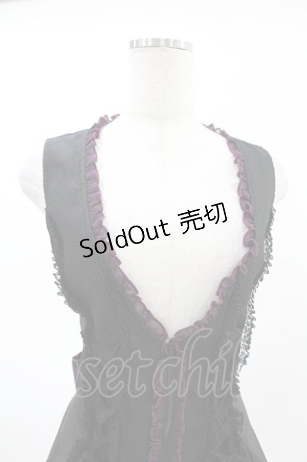 画像4: Qutie Frash / ダイヤリボンベスト  パープル H-25-05-04-015-QU-TO-KB-ZH (4)