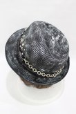 画像2: SEX POT ReVeNGe / GRUNGE SKULLチェーンハット  ブラック H-25-05-04-004-SP-AC-KB-ZH (2)