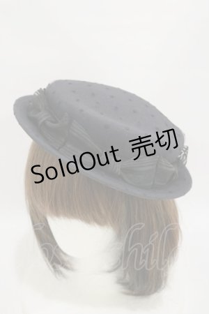 画像: Leon Cecilia / ドットチュールミニハット  ブラック H-25-05-05-006-LO-AC-NS-ZH