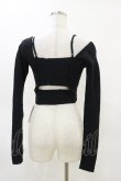 画像2: Melt the lady / クロップドトップス Free ブラック H-25-05-05-040-PU-TO-NS-ZH (2)