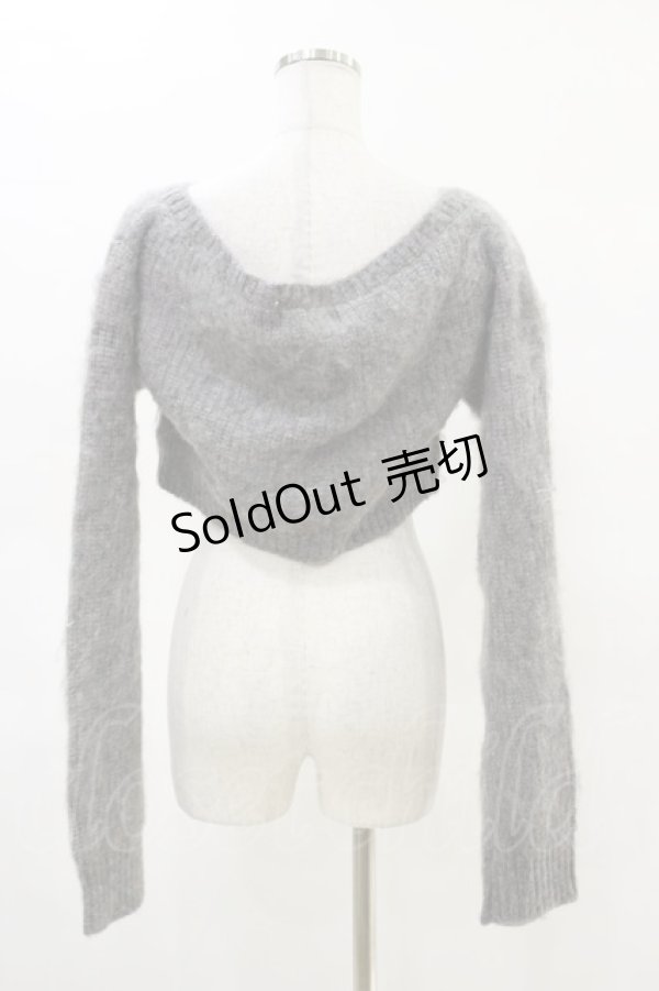 画像2: Melt the lady / クロップドニット Free グレー H-25-05-05-041-PU-TO-NS-ZH (2)