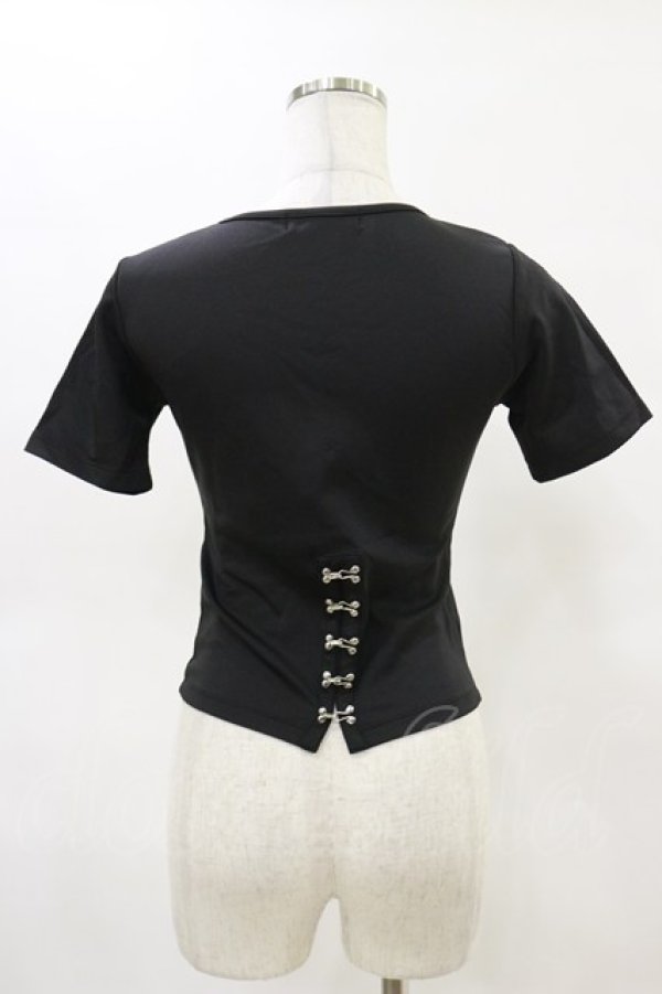 画像2: Melt the lady / バックホックトップス Free ブラック H-25-05-05-044-PU-TO-NS-ZH (2)