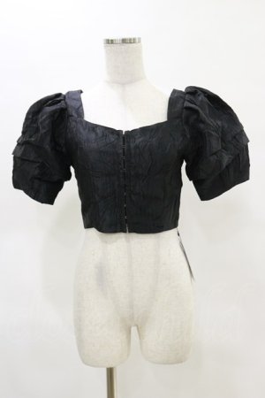 画像: Melt the lady / クロップドトップス Free ブラック H-25-05-05-050-PU-TO-NS-ZH