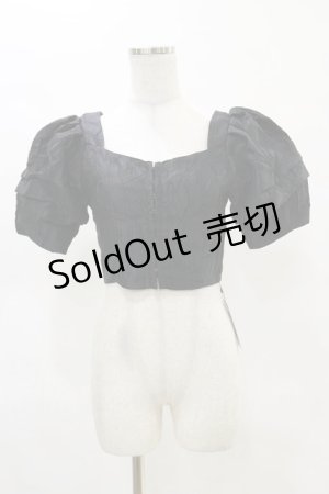 画像: Melt the lady / クロップドトップス Free ブラック H-25-05-05-050-PU-TO-NS-ZH